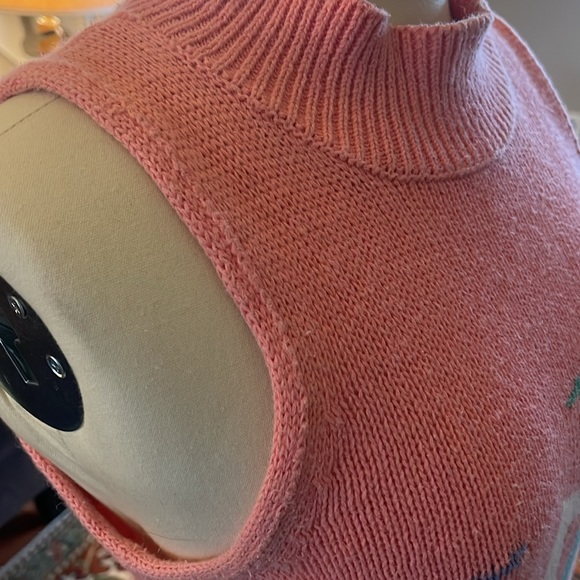 Crew neck cotton sleeveless sweater SZ Med - Picture 6 of 9